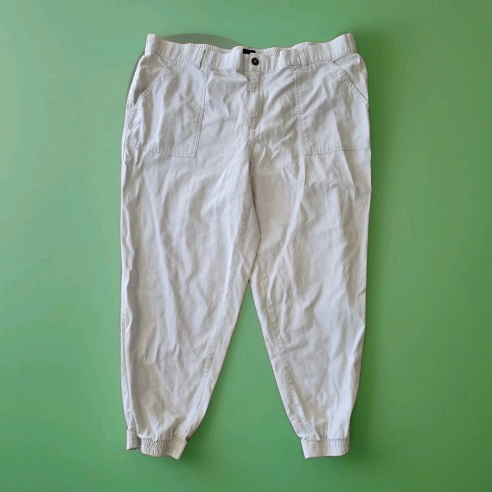 GAP plus women's Cream Joggers xxl